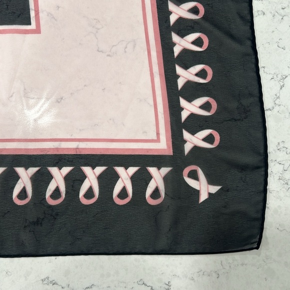- Peter Nygard Sheer Pink ribbon campaign scarf - Picture 3 of 4